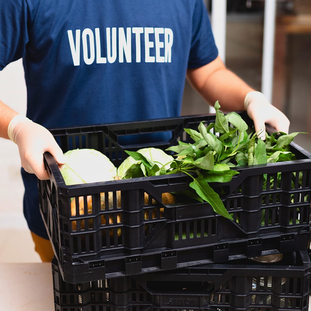 Volunteering at a Food Bank